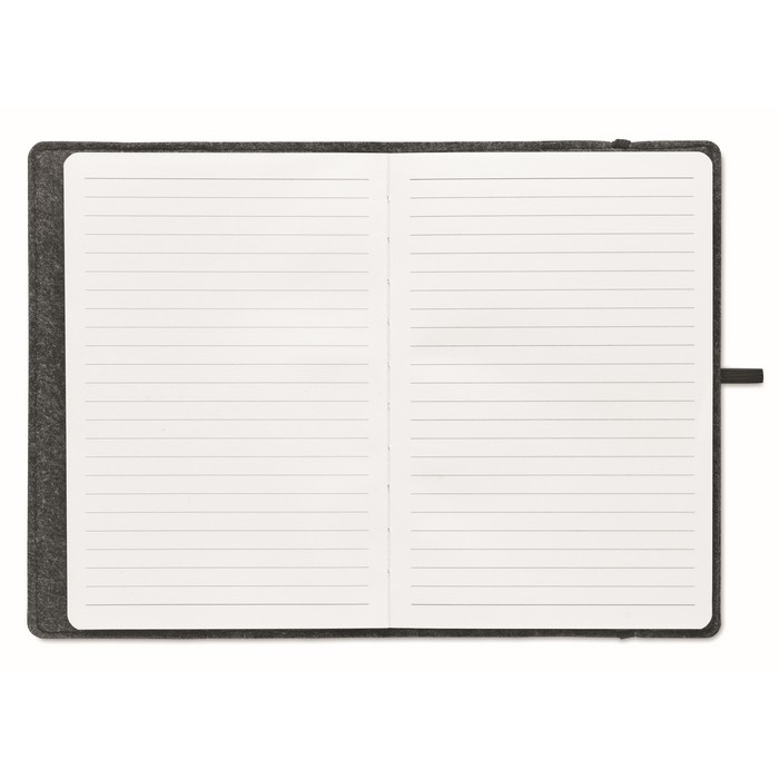DIN A5 Notizbuch RPET-Filz