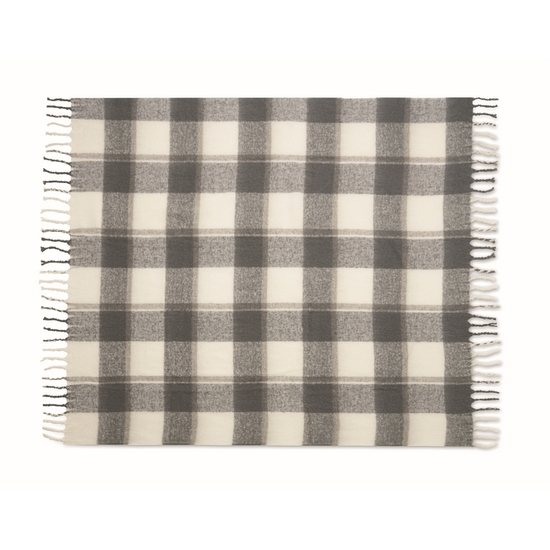 Karierte Mohair-Decke