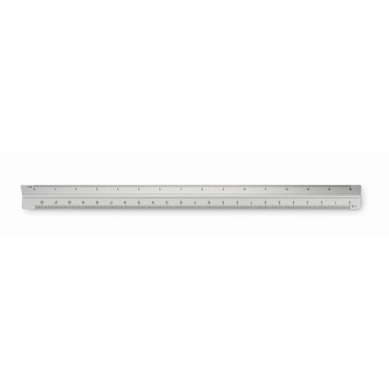 Dreikantlineal Aluminium 30cm
