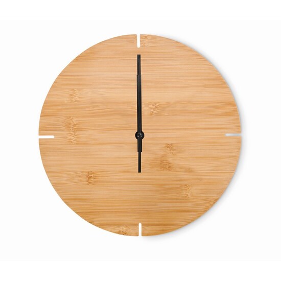 Wanduhr Bambus
