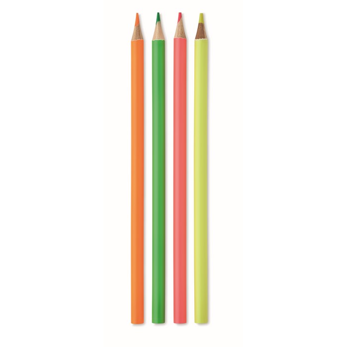 4 Textmarker-Buntstifte