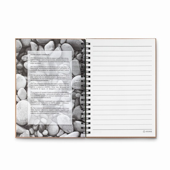 Mineralpapier Notizbuch