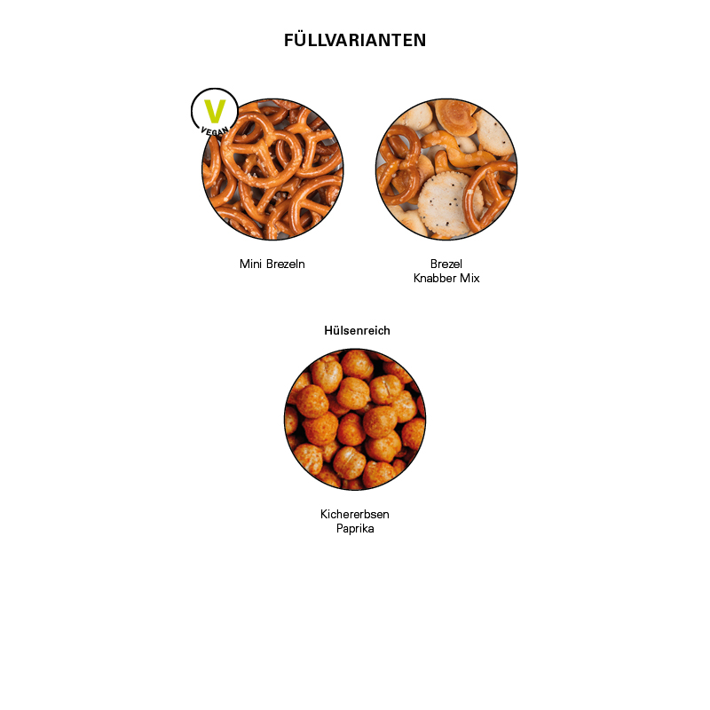 Snack Miditüte, Mini Brezeln, kompostierbare Folie