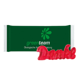 Trolli Fruchtgummi "Danke", Folie kompostierbar weiß