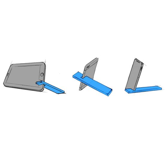 Mobile device holder "Upprett"