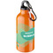 Oregon 400 ml Aluminium Trinkflasche mit Karabinerhaken