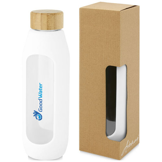 Tidan 600 ml Flasche aus Borosilikatglas mit Silikongriff