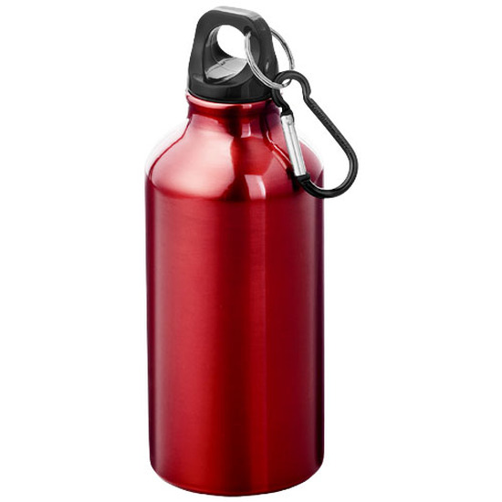 Oregon 400 ml RCS-zertifizierte Trinkflasche aus recyceltem Aluminium mit Karabinerhaken