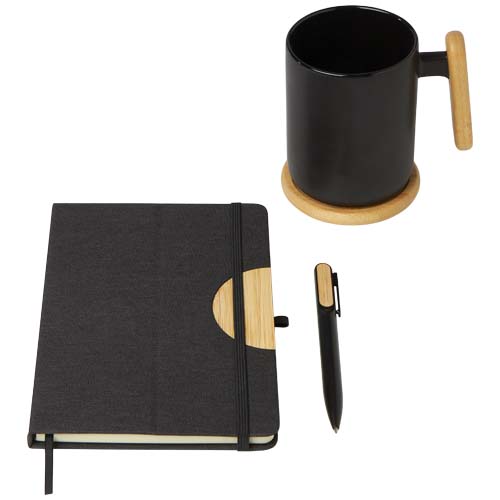 Laura A5 Hardcover Notizbuch und Kugelschreiber Set (schwarze Mine)