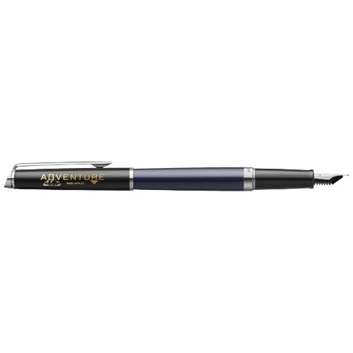 Waterman Hemisphere Color-Block Füllfederhalter mit Palladiumbeschichtung (blaue Mine)