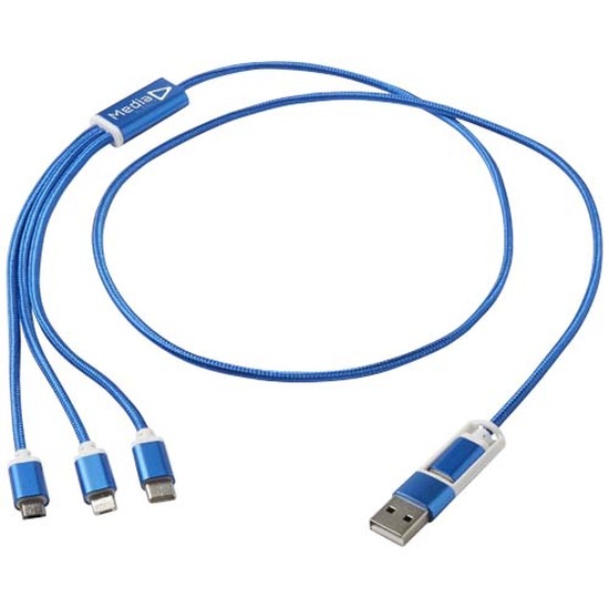 Versatile 5-in-1 Ladekabel aus recyceltem Aluminium