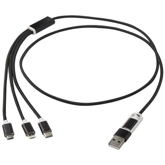 Versatile 5-in-1 Ladekabel aus recyceltem Aluminium