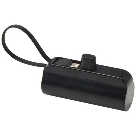 Alnair 10 W 5000 mAh Typ C Powerbank aus recyceltem Kunststoff mit integriertem Klappständer und 2 in 1 Kabel