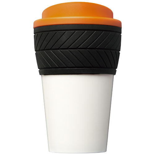 Brite-Americano® 350 ml Isolierbecher mit Schutzring Reifen-Design