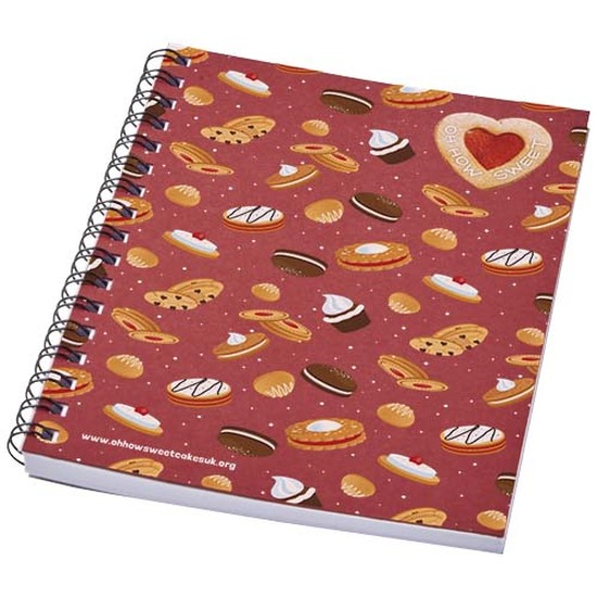 Desk-Mate® A6 farbiges Notizbuch mit Spiralbindung