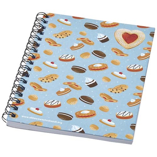 Desk-Mate® A6 farbiges Notizbuch mit Spiralbindung