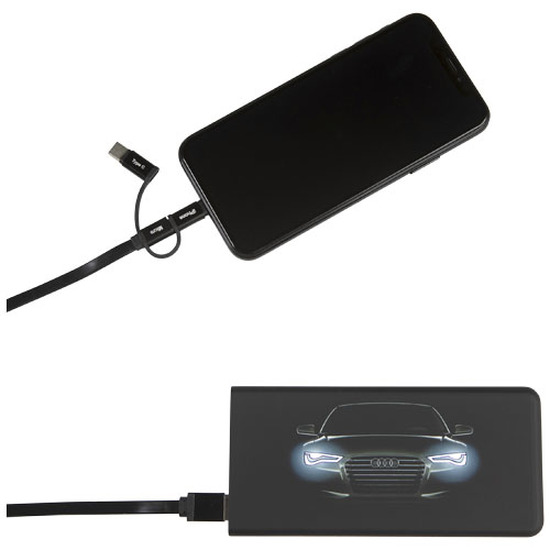 SCX.design P15 5000 mAh Powerbank mit Leuchtlogo