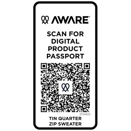 Tin Aware™ Pullover mit Half-Zip Reißverschluss aus recyceltem Material Unisex