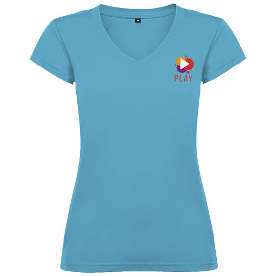 Victoria T-Shirt mit V-Ausschnitt für Damen