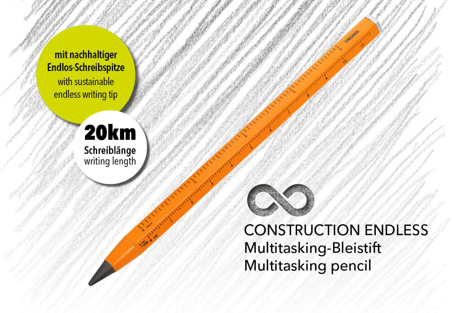 TROIKA Multitasking-Bleistift CONSTRUCTION ENDLESS