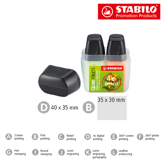 STABILO BOSS MINI 4er Box Leuchtmarkierer