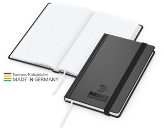Notizbuch Easy-Book Comfort Bestseller Pocket, schwarz inkl. Prägung schwarz-glänzend