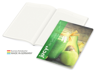 Notizbuch Copy-Book White green+blue A4