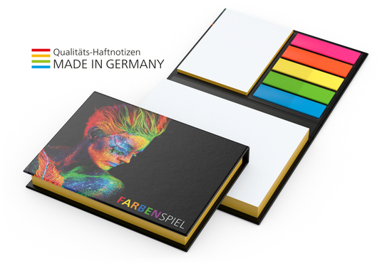 Kombi-Set Wien White Bestseller 4C-Quality Bookcover matt-individuell mit Farbschnitt gelb