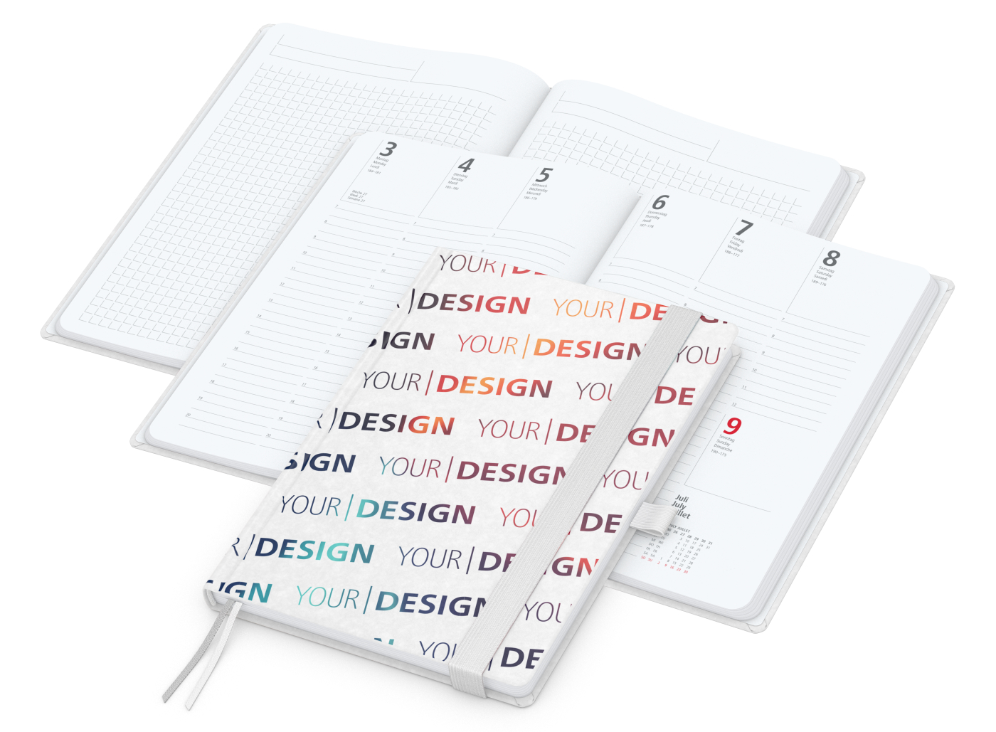 Wochenplaner Match-Hybrid White A5 Natura Bestseller