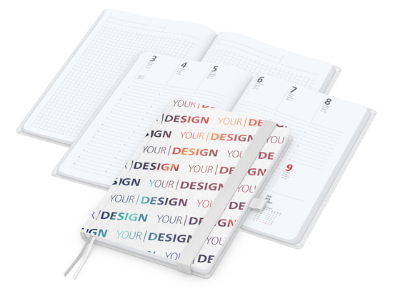 Wochenplaner Match-Hybrid White A5 Natura Bestseller