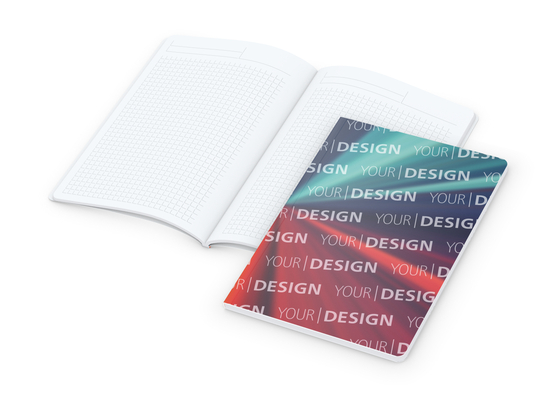 Notizbuch Copy-Book White Bestseller, A5, matt-individuell