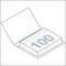 Haftnotiz-Set Dublin Bookcover White Bestseller, gloss-individuell