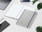 Notizbuch Easy-Book Comfort Bestseller, A5, silber inkl. Siebdruck-Digital
