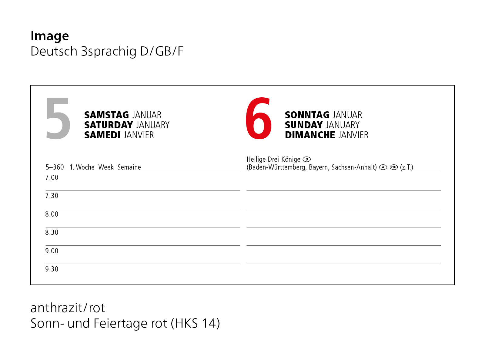 Buchkalender Image Bestseller inkl. Silberprägung, dunkelblau