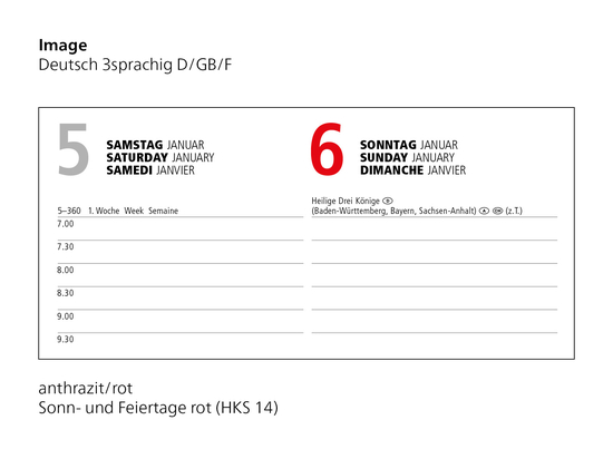 Buchkalender Image Bestseller inkl. Silberprägung, dunkelblau