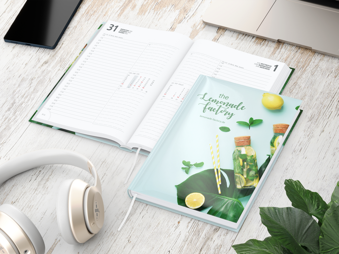 Buchkalender Image Bestseller inkl. 4C-Druck, gloss-individuell