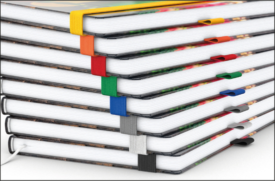 Notizbuch Match-Book White Bestseller, A4, Natura, braun-individuell, weiß