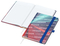 Notizbuch Match-Book White Bestseller, A5, Cover-Star, matt-individuell, mittelblau