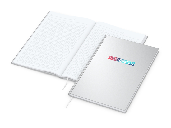 Notizbuch Note-Book Bestseller, A4, matt-silber