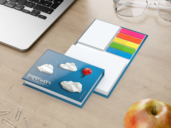 Haftnotiz-Set Paris Bookcover White Bestseller, matt-individuell