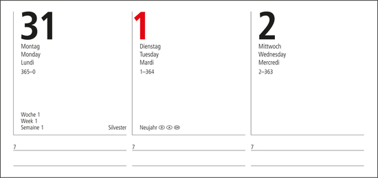 Wochenkalender Prestige-Flexx Bestseller inkl. Silberprägung