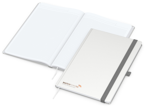 Notizbuch Vision-Book White Bestseller, A4, weiß inkl. Kupferprägung