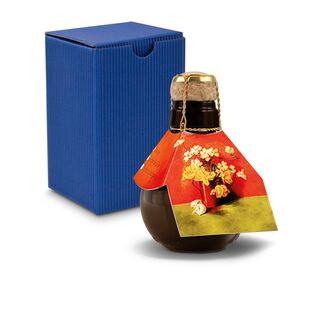 Origineller Sekt Blumengesteck - Karton Blau, 125 ml 2K1358d3