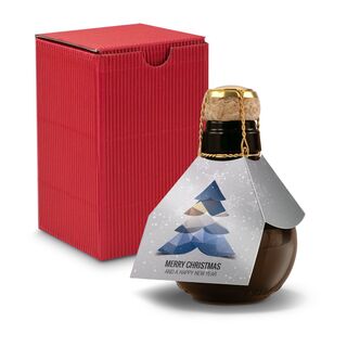 Origineller Sekt Merry Christmas - Karton Rot, 125 ml 2K1358l4