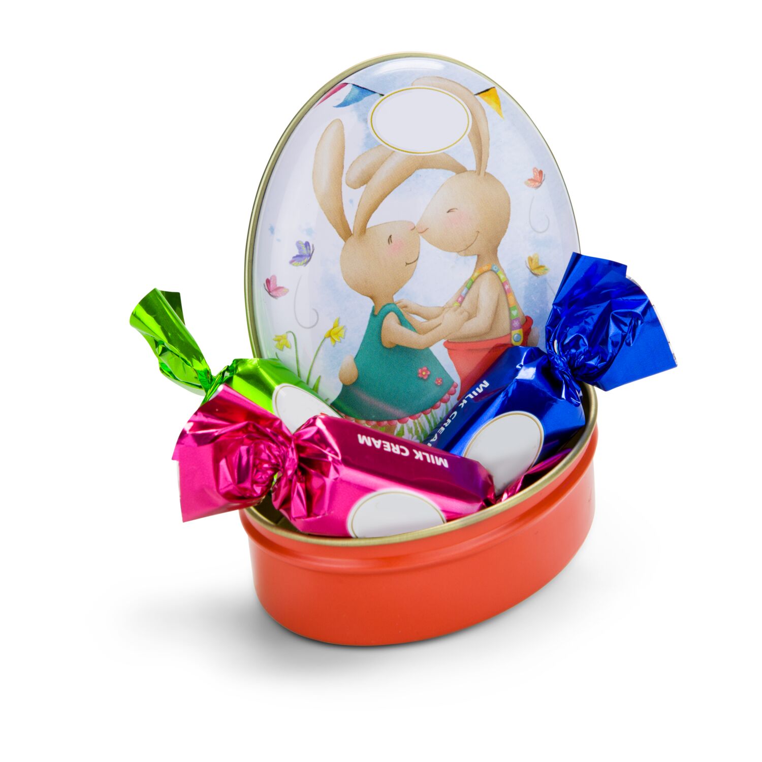 Geschenkartikel / Präsentartikel: Schokoladendose Osterhase 2K1718
