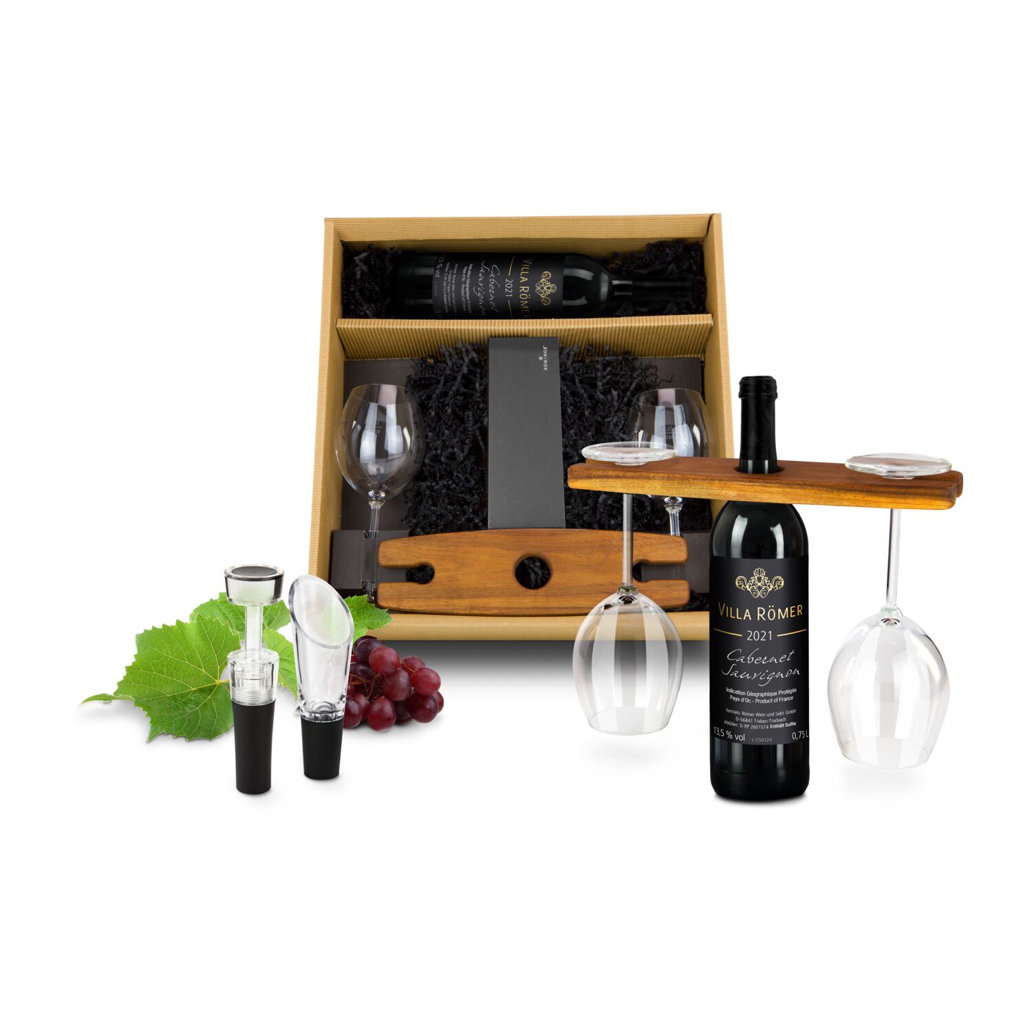 Geschenkset / Präsenteset: Rotwein Deluxe 2K2008