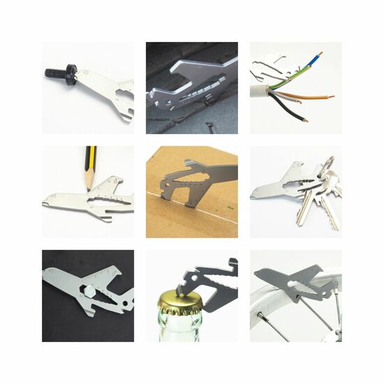 ROMINOX® Key Tool Airplane (18 Funktionen) Merry Christmas 2K2102g