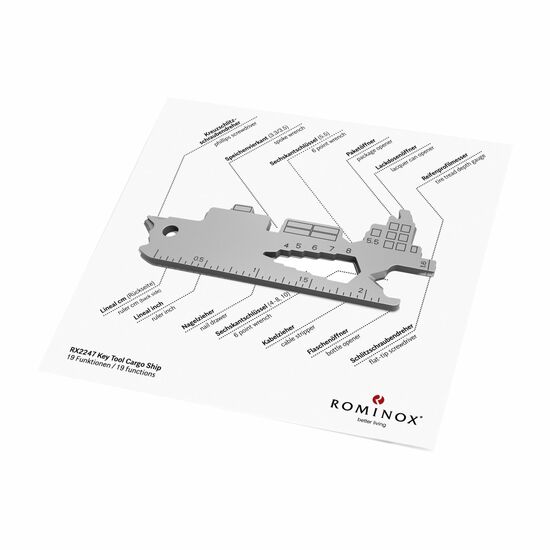ROMINOX® Key Tool Cargo Ship (19 Funktionen) Große Helden (Einzelhandel) 2K2105f