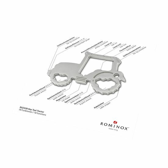 ROMINOX® Key Tool Tractor (18 Funktionen) Viel Glück 2K2109q