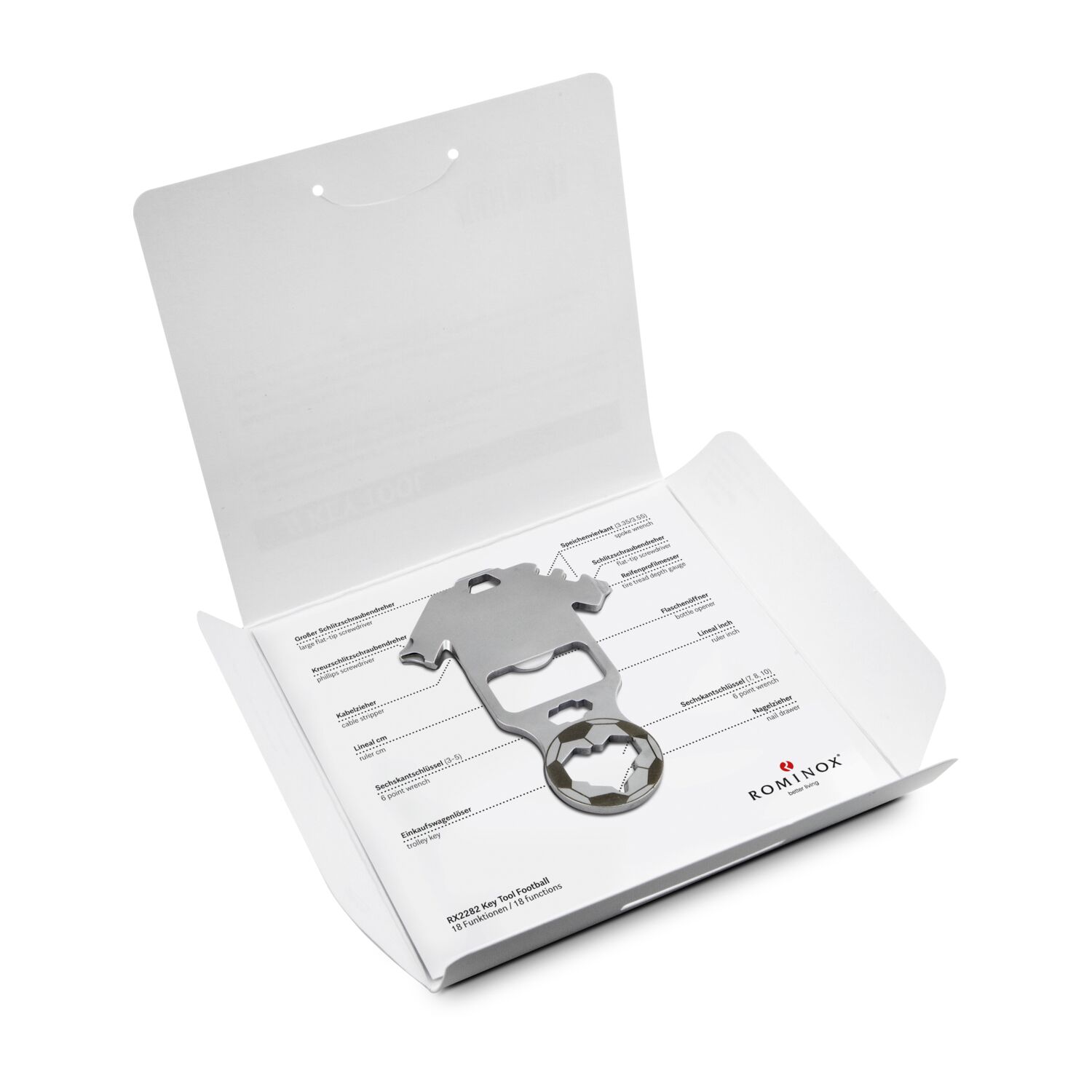 ROMINOX® Key Tool Football (18 Funktionen) Frohe Weihnachten 2K2201h
